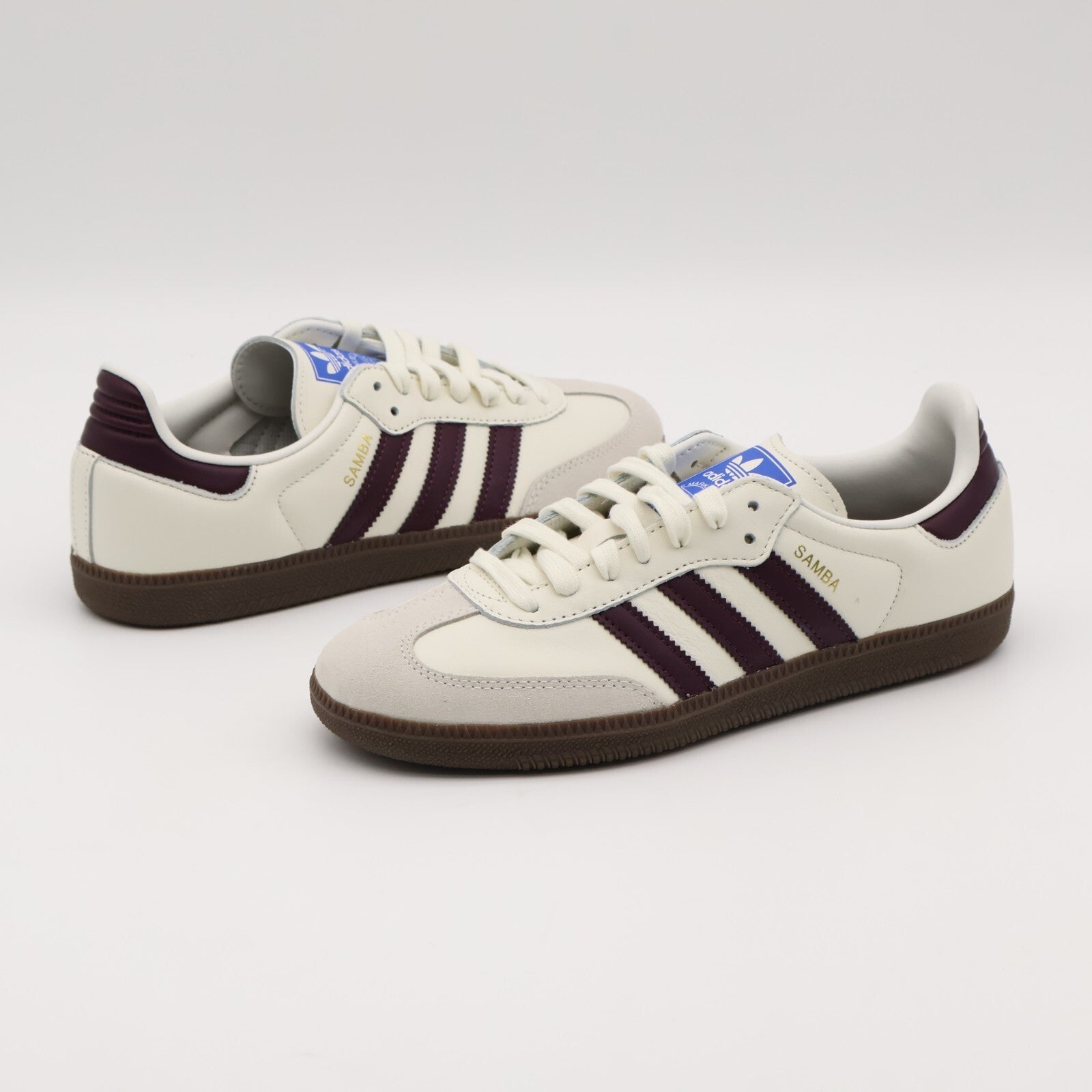 JR2659 adidas Originals Samba OG Off White Maroon Gum (Men's)