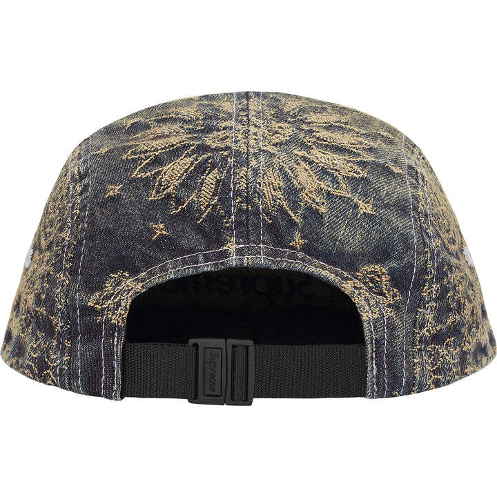 Supreme Bandana Jacquard Denim Camp Cap Blue