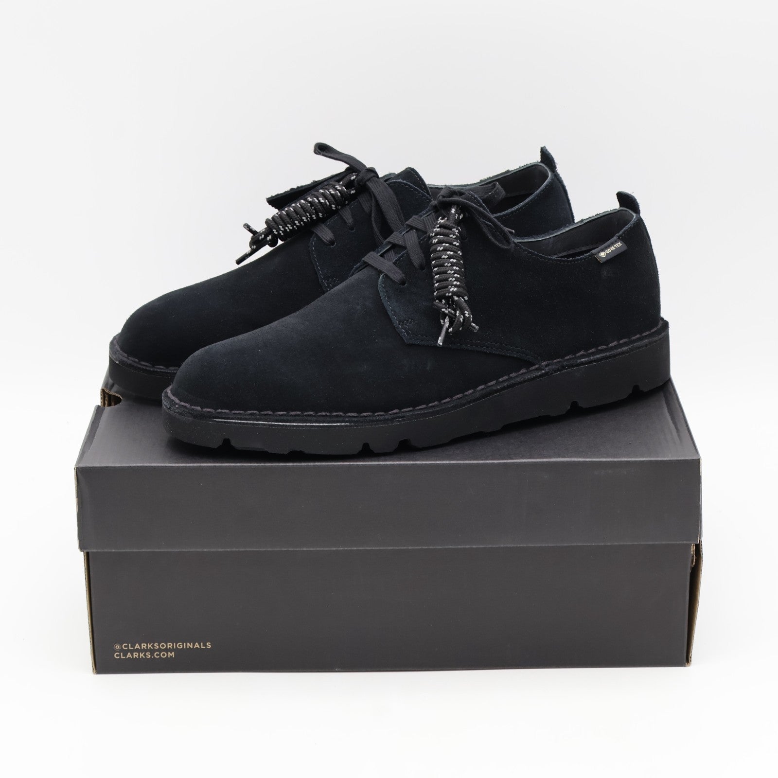 26182699 Clarks Desert London GORE-TEX Black Suede (Men's)