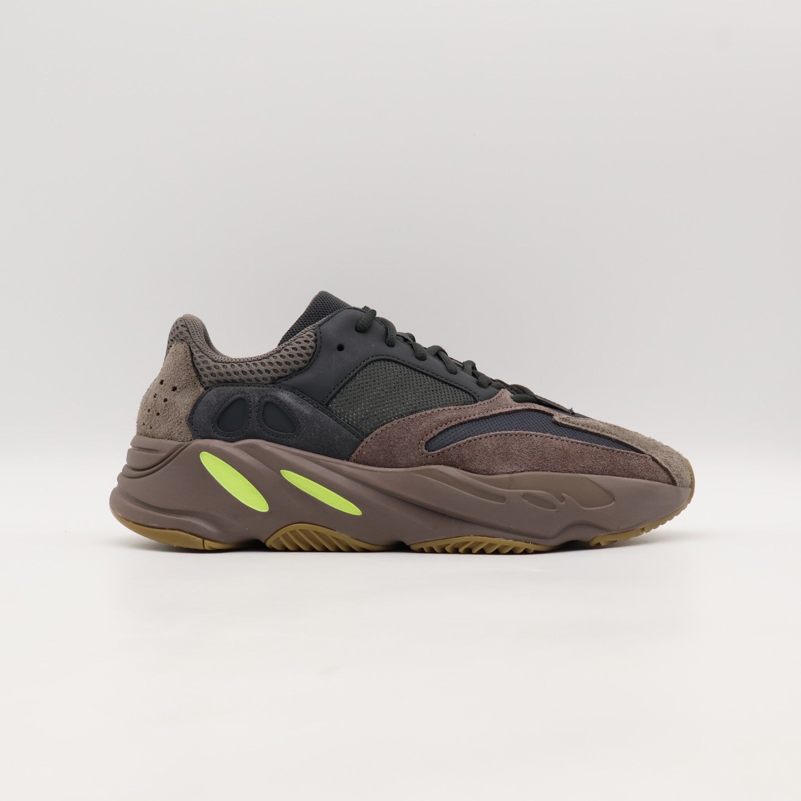 EE9614 Adidas Yeezy Boost Waver Runner Mauve Dark Grey Yellow Charcoal Gray