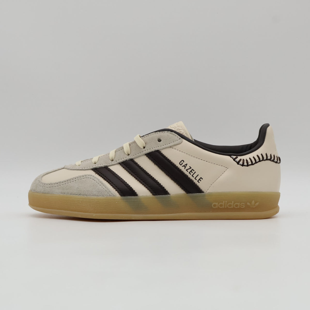 JQ1748 adidas Originals Gazelle Indoor Wonder White Dark Brown Gum Four (Men's)