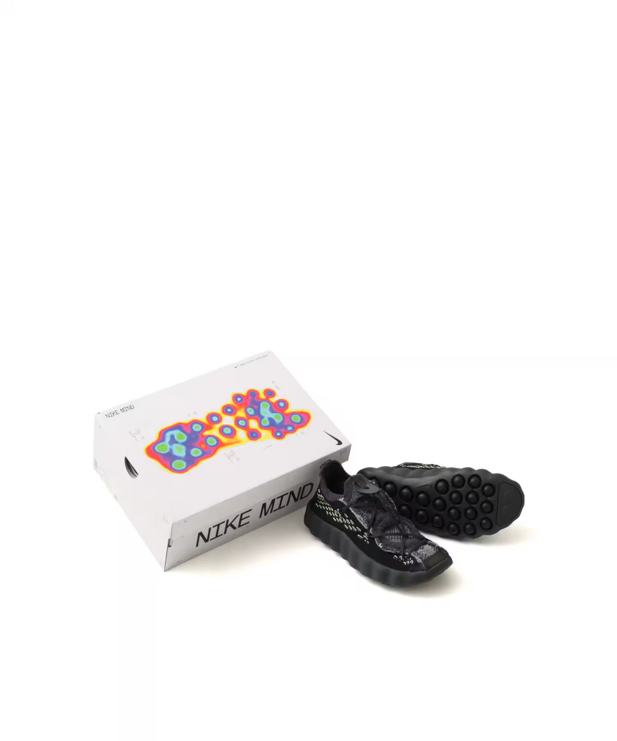 IR2176-002 Nike Mind 002 FK QS "Black/Dk Smoke Grey" (Men's)
