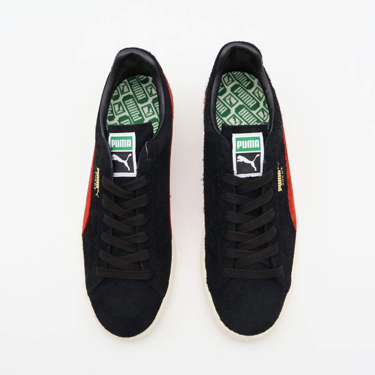 398560-01 Puma Suede MIJ Puma Black Puma Red (Men's)