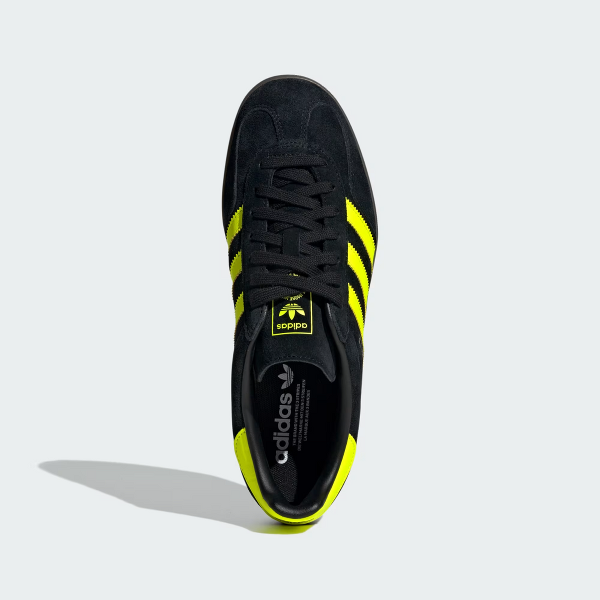 JR3841 adidas Originals Gazelle Indoor Core Black Solar Yellow Cloud   (Men's)