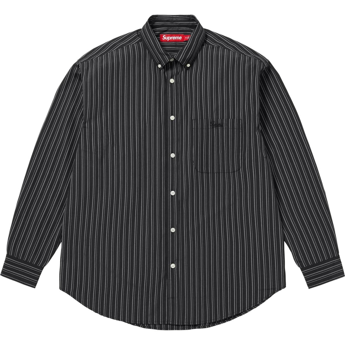 Supreme Pinstripe Shirt Black
