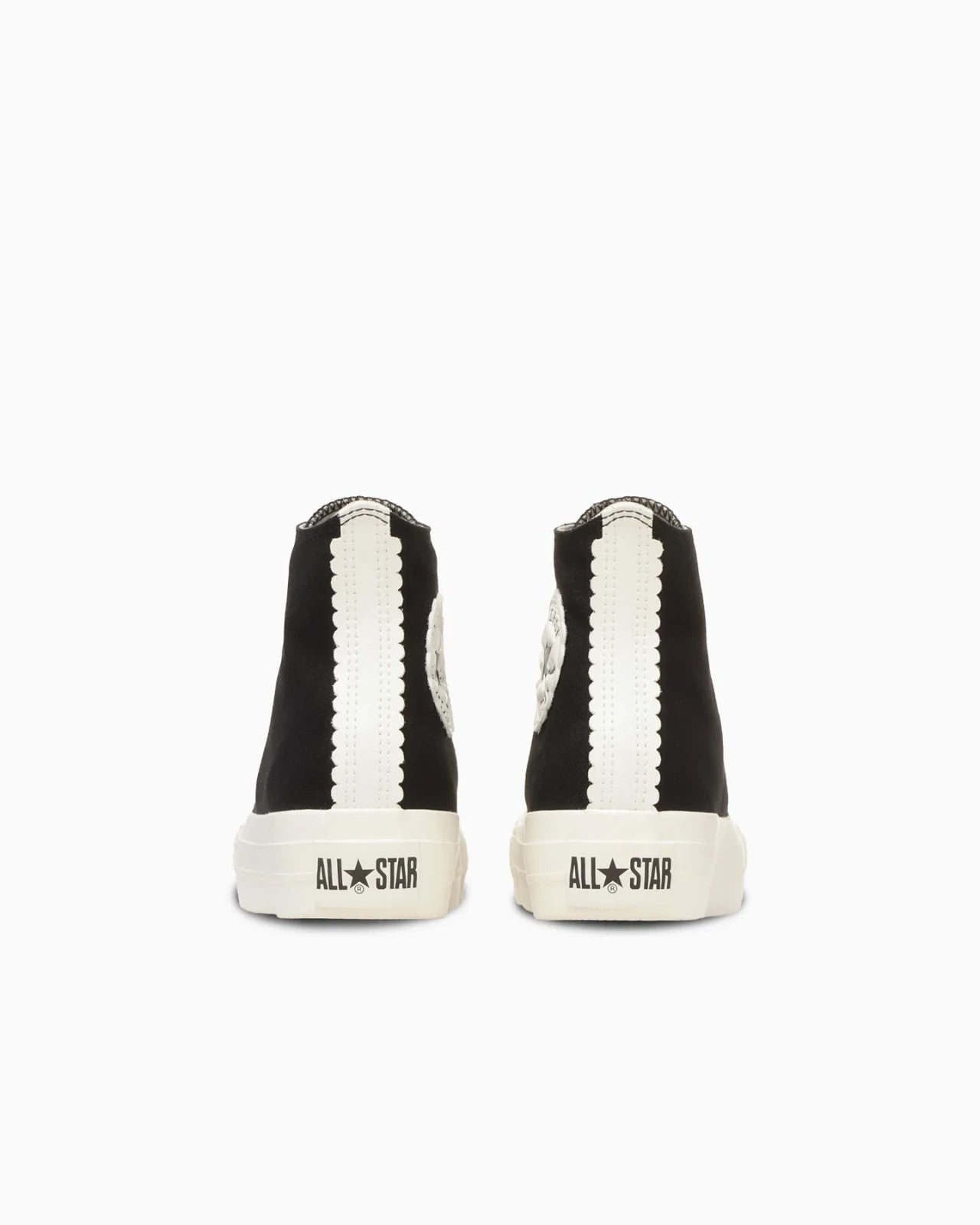 31318810 Converse Women's All Star PLTS Flowercut Hi "Black/White" (Women's)