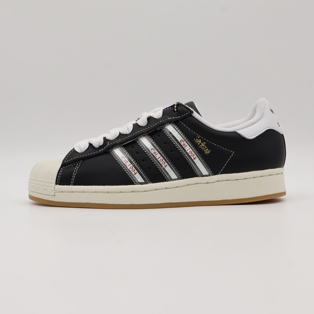 IH1313 Korn adidas Originals Superstar Core Black White Better Scarlet (Men's)