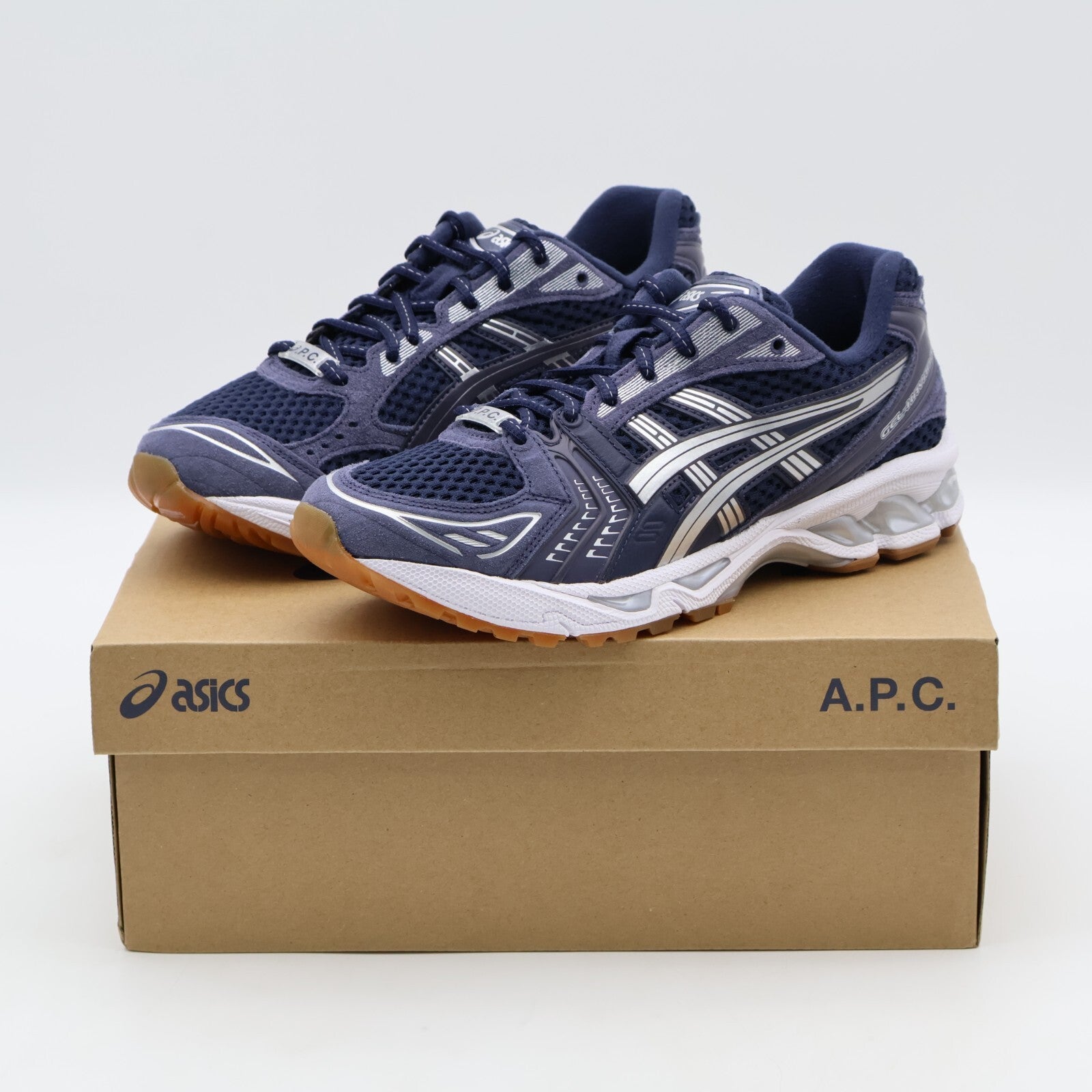 1203A926-400 A.P.C. Asics Gel-Kayano 14 Midnight Indigo Fog (Men's)