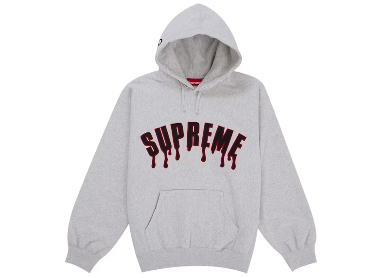 Supreme Ghostface Arc Hooded Sweatshirt Ash Grey