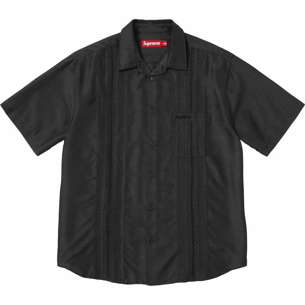 Supreme Pintuck S/S Shirt Black