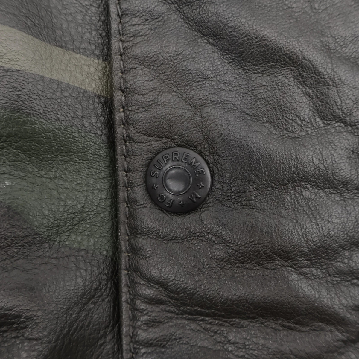 Supreme Marithe Francois Girbaud Hooded Leather Flight Bomber Jacket Camo